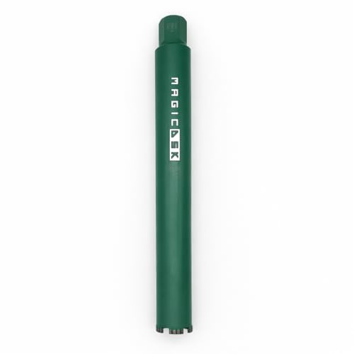 MagicDSK FT62450 Punta per trapano diamantata, Corona Diamantata Professionale, Diametro 62 mm, Lunghezza 450 mm, Attacco UNC 1 1/4 -Carotaggio Cemento Armato, Pietra e Laterizi – Uso Secco/Acqua
