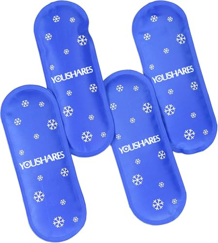 YOUSHARES Poches de Gel pour Insuline Trousse - Poches de Gel Réfrigérés Réutilisables pour Insuline Trousse Pochette Isotherme Sac pour Diabétique (4 Paquets)