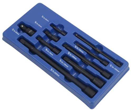 Impact Wrench Extension 1/4 3/8 Inch 1/2 Inch Set 9 Pieces Power Nut Impact Nut