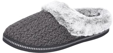 Skechers kvinnors mysiga lägereld sneaker, Svart, 36 EU