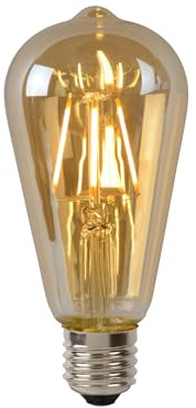 LUCIDE ST64 - Glühfadenlampe - Ø 6,4 cm - LED Dim. - E27-1x5W 2700K - Amber