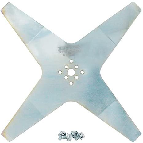 tecnogarden Lama a 4 Punte da 25 cm, per Ambrogio L30, 50, 60, 85, 100, 200, in Acciaio armonico - 860403