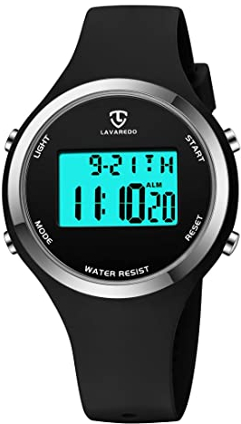 Watches for Women, Ladies Watches Outdoor Sport with Alarm/Calendar/Back Light/Stopwatch/Chronograph, Digital Watch Gifts for Teen Girls/Women