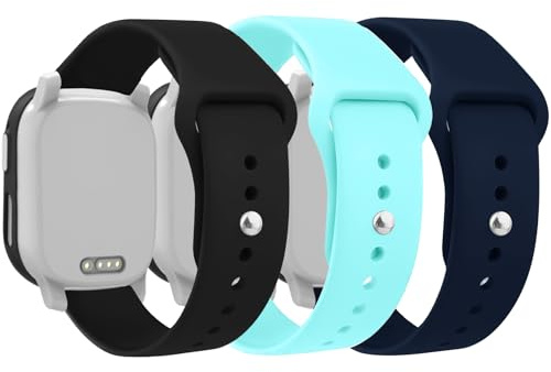 Snyeest 3-Stück Sport Armband Kompatibel mit Xplora X6/Anio 6 Armband, Ersatz Verstellbares Silikon Armbänder Weiches Uhrenarmband für X6 Play/X6 Pro/Anio6