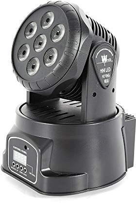 Partylicht Moving Head Bühnenlicht 105W, 9/14CH Bühnenbeleuchtung, 7×10W RGBW 4 in 1 LED Disco Licht, mit Fernbedienung, Beleuchtung Effekt DJ Licht für Club Bar Party