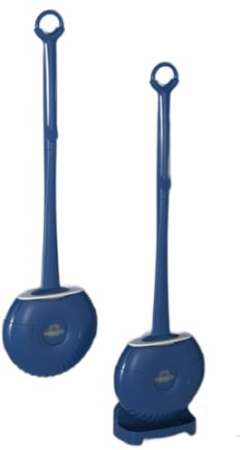 esmen Spazzolone Scopino per WC da 45 cm/17,7 Pollici Scopino per WC in Silicone con Manico Lungo Spazzola per Pulizia della Tazza del WC per Una Pulizia Profonda del Bagno
