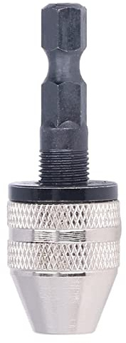 Schnellspannbohrfutter Elektroschleifer Adapter 1/4 Zoll Akkuschrauber Mini Bohrer aus Hartstahl mit Sechskantgriff 0,3-3,6 mm Spannbereich