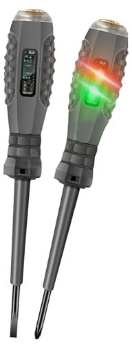 7 KOIS Detector de Voltaje sin Contacto, Identificar Fase y Neutro, LCD, Localizador Punto de Rotura, Comproba de Corriente