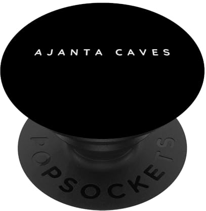 Recuerdos de las cuevas de Ajanta/Turistas de las cuevas de Ajanta/Fuente moderna PopSockets PopGrip Intercambiable