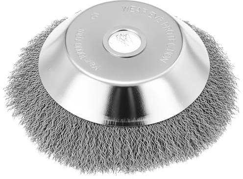 QWORK® Cepillo para Malas Hierbas, Cepillo de Alambre 200 x 25.4 MM, para Cortadora de Césped, Desbrozadora