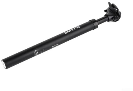 HOgardenME Fahrrad-Sattelstütze, Aluminiumlegierung, 33,9 mm, Schwarz, Mountainbike, MTB-Federung, Stoßdämpfer-Zubehör (33,9 x 400 mm)