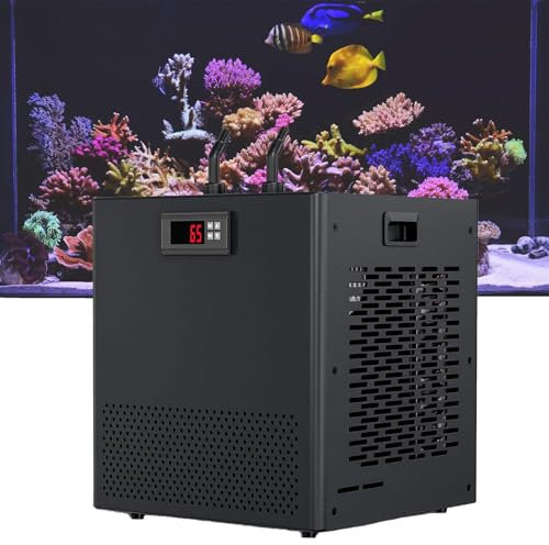 Enfriador De Acuario, Enfriador De Agua HidropóNico Con Bomba Y Manguera, Compresor De RefrigeracióN Silencioso, Enfriador De Agua Para Uso DoméStico, Peces, Corales Y Camarones,160L/42Gallon