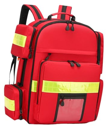 harayaa Erste Hilfe Rucksack Notfallrucksack Leer Praktische Handtasche First Responder Tasche Rucksack für Arbeitsplatz Camping Sport Zuhause