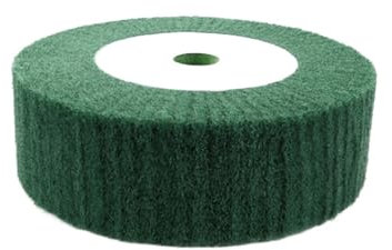 BDAYEK Polishing pads 6/8inch Nylon Fiber Flap Wheels Polishing Buffing Wheel Scouring Pad Non-Woven Abrasive Buffing Grinding Disc for Angle Grinder, 200mm Red(150mm Green)