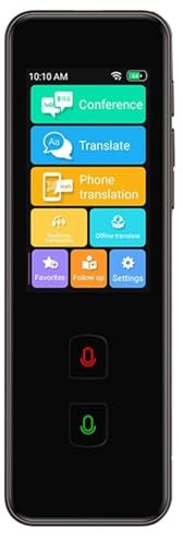 AMRTTWY Lápiz lector de escaneo, nueva máquina de traducción de voz inteligente M10, traductor de voz inteligente para viajes en el extranjero, negociación de negocios para dislexia, ancianos, niños