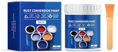 NOLOWY Pintura resistente a la intemperie, convertidor de óxido, 300 g, a base de agua, pintura inhibidora de óxido, protección de larga duración, multifunción para M