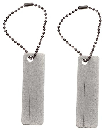 Operitacx Pietra Affilare Diamantata Portatile per Coltelli da Cucina e Esterno, Pietra per Affilare Mini, Resistente all'Usura, Design Leggero e Pratico