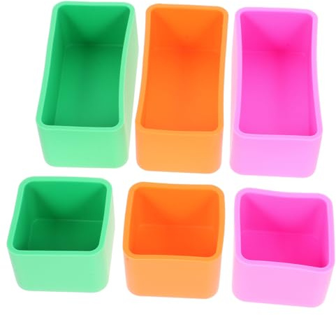 ARTSEWPLY Divisores De Caja Bento De Silicona Separadores Para Lonchera Recipiente De Comida De Silicona Reutilizable Apto Para Microondas Compacto 6 Piezas Para Oficina Viajes Y Hogar