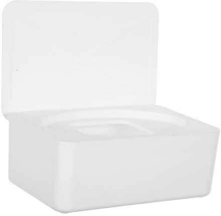 Gatuida Caja de pañuelos húmedos dispensador de servilletas para el hogar contenedor de toallitas para baño Soporte para toallitas páginas Blanco
