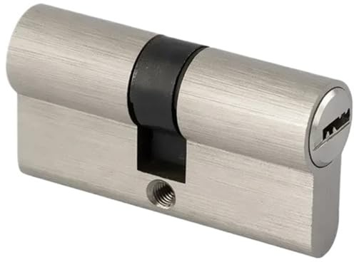 Puerta cilíndrica de 50 a 120 mm, cerradura sesgada para puerta, doble llave, antirrobo, entrada de latón, llaves de núcleo alargadas (70 mm, 30 y 40)