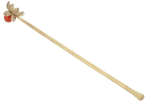 GRIRIW Apagavelas Vintage de Metal Dorado Diseño en Forma de Flor, Ligero y Decorativo, Adecuado para Velas en Frascos y Botellas en Casa Viaje