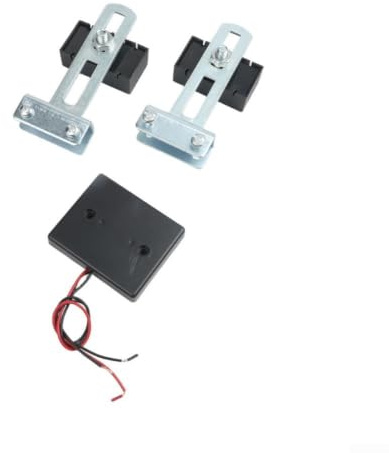Reedkontakt - Kit de interruptor de límite para puerta corredera, sensor magnético resistente para control de puerta, sensor normalmente cerrado para tope de puerta de entrada (B)