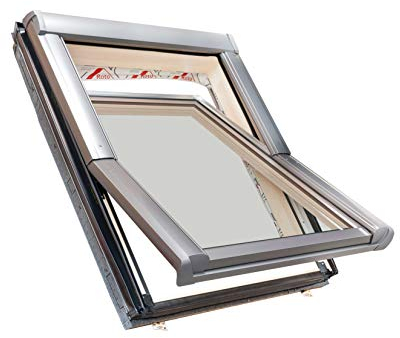 Roto Dachfenster aus Holz mit Eindeckrahmen (65x118)