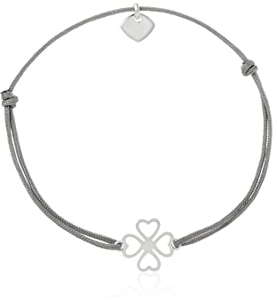 Thomas Sabo Damen Armband Grün Little Secret Kleeblatt 925 Sterling Silber LS017-173-5-L20v