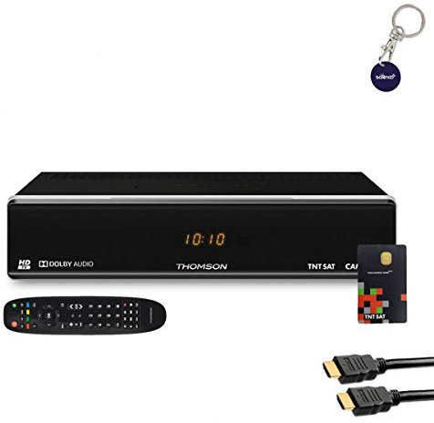 THOMSON Récepteur TV Satellite HD + Carte d'accès TNTSAT V6 + Câble HDMI