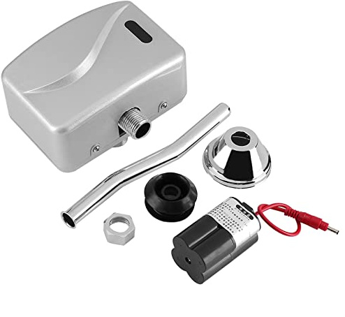 Urinal Flusher, Automatic, Infrared, Flushing Valve, Wall Mounted, Automatic Sensor, Flush Valves, DC 6V, for Bathroom, Toilet, Flushing Fittings, WC