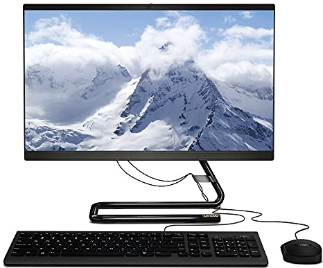 Lenovo IdeaCentre A340 21.5 Inch FHD Desktop PC - (Intel Core i3, 4 GB RAM, 1TB HDD, Windows 10 Home) - All-in-One Computer, Wired Mouse and Keyboard (Black)