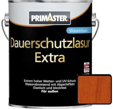 Primaster Dauerschutzlasur Extra Mahagoni 750ml Holzlasur Außen Holzschutz