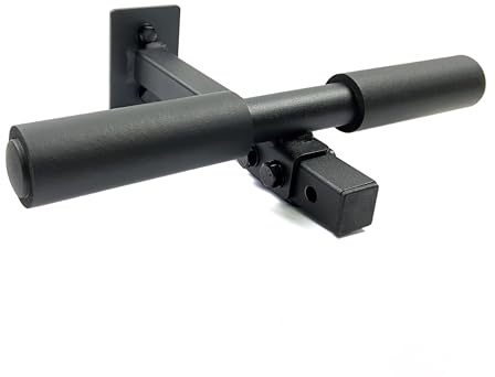 Trenbon Wall Mount Nordic Hamstring Curl Bar, Black