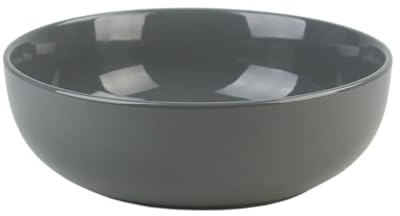 10 Strawberry Street Coupe Stoneware 9.5/70oz Serving Bowl, Dark Gray