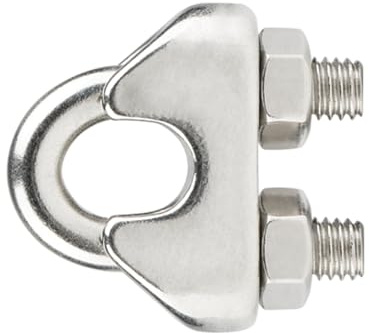 INDEX A PERFECT FIXING - SJA43410 [SJ-A4] Sujetacable de doble tuerca DIN 741, Acero inoxidable A4, Medida M8(Ø10), Caja de 10 unidades