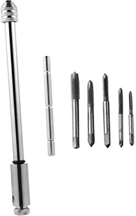 iplusmile Gewindeschneidwerkzeug Set Ratschen-windeisen Schraubenschlüssel Gewindebohrer T-griff Hochwertiger Stahl Metallarbeiten Verchromung Reparaturen Möbelmontage Maschinenbau Einfach
