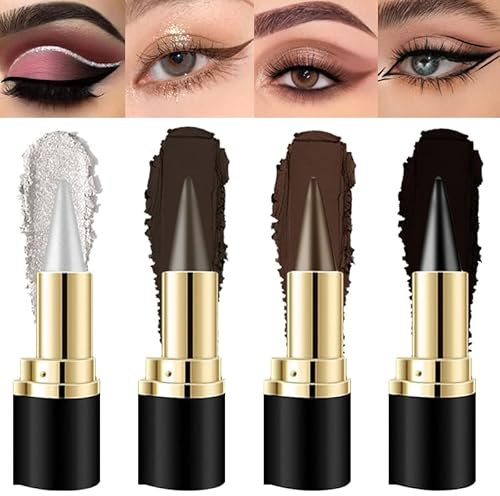 4 Colori Eyeliner Waterproof, Matita Occhi Nera Opaco Ad Asciugatura Rapida, Eye Liner In Gel A Lunga Tenuta, Matita Eyeliner Anti-sbavature