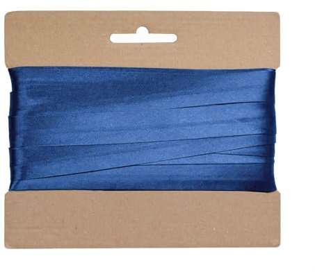 20m Schrägband Satin ca.15mm gefalzt Kantenband Einfassband große Farbwahl