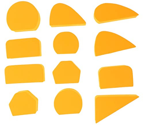 Moldes de Mango para Taza DIY de Eva, 12 Piezas Amarillas