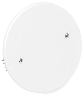 CONFEZIONE 2 PEZZI COPERCHIO AD ESPENSIONE ROTONDO CON GRAFFE PER SCATOLA AD INCASSO A MURO Ø 85mm IP40