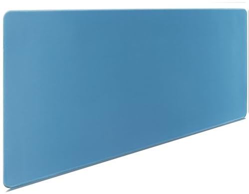 Hosimoln Gaming Mouse Pad,Large Mouse Pad Size 31.5x11.8 Thickness 0.12 inches,Premium-Textured Non-Slip & Waterproof Computer Mousepad with Stitched Edges for Gaming,Office & Home-80x30 Iceblue010
