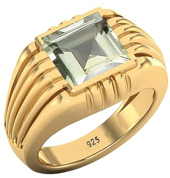 Gems Vibes Ring aus 925er Sterlingsilber, Geburtssteinring für Herren