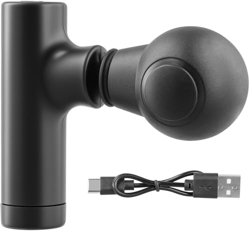 Pistolet de massage ASONINE, appareil de massage à tissu profond avec 3 vitesses réglables, appareil de massage manuel à 1 tête de massage, pistolet de massage pour les épaules, le corps et le dos