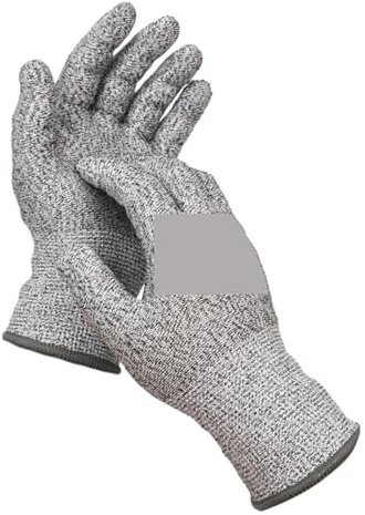WAFOHSR Guantes De Corte. Guante De Seguridad Anticortes HPPE Nivel 5, Alta Resistencia, Industrial, Cocina, Jardinería, Antiarañazos, Corte De Vidrio, Multiusos Comodidad Adecuada