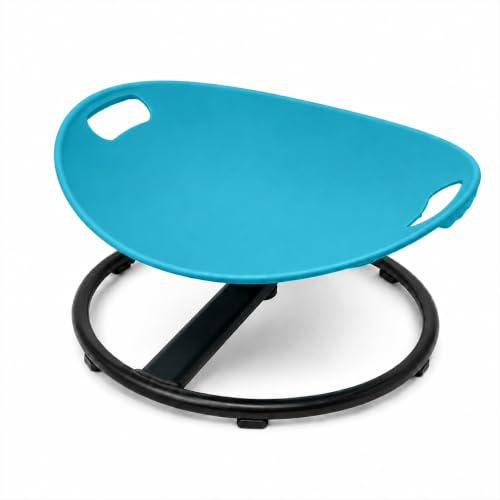 TopHomer Sedia per bambini con funzione di equilibrio, girevole a 360°, sensoriale, per autismo e ADHD, sollievo dalla cinetosi, con maniglie di sicurezza e base stabile, sedia per attività per
