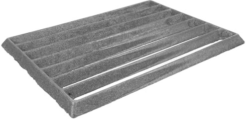 TOYANDONA Rectangular Cast Iron Fire Grate 25.5X17Cm, Heavy-Duty Charcoal Grill Rack for Outdoor Camping Bbq, Compatible Fire Pits and Campfire Cooking