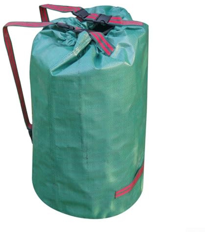 Sacchetti per rifiuti da giardino tipo cinghia, 89 x 63,5 x 12,7 cm, sacchetti in plastica resistente per foglie, erba tagliata e siepi, autoportanti e pieghevoli, confezione da 2 (16 galloni32 x 75
