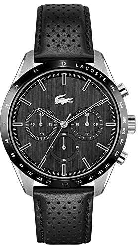 Lacoste Chronograph-Quarzuhr der Boston Kollektion für Herren mit Leder- oder Edelstahlarmband in Glieder- oder Mesh-Design