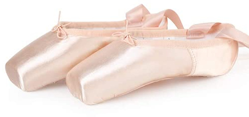 Legou Balettskor med satin, dam, rosa ballerinaskor, barn, dansskor med sytt band, gummi, tåspets, flicka, lädersula, ROSA, 40 EU Schmal