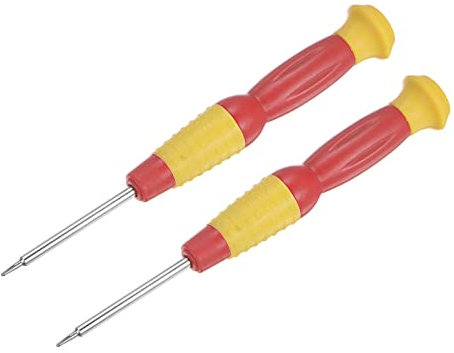 sourcing map Precision Tri-Point Screwdriver, 0.6mm Y-Type for Watch Eyeglasses Electronics Repair, 2 Pcs